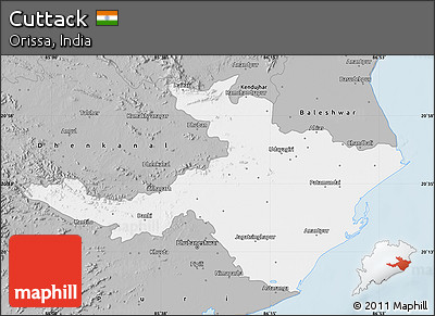 Gray Map of Cuttack