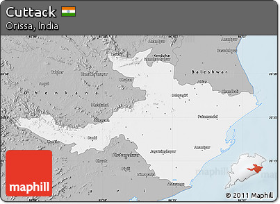 Gray Map of Cuttack