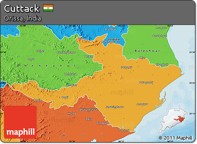 Political Map of Cuttack