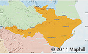 Political Map of Cuttack, lighten