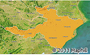 Political Map of Cuttack, satellite outside