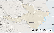 Shaded Relief Map of Cuttack, lighten