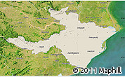 Shaded Relief Map of Cuttack, satellite outside