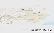 Shaded Relief Panoramic Map of Cuttack, lighten