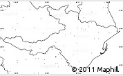 Blank Simple Map of Cuttack, no labels
