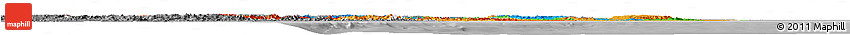Political Horizon Map of Orissa, desaturated