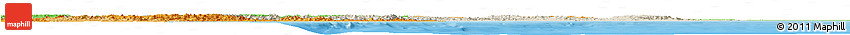Shaded Relief Horizon Map of Orissa, political shades outside