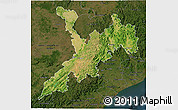 Satellite 3D Map of Koraput, darken