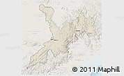 Shaded Relief 3D Map of Koraput, lighten