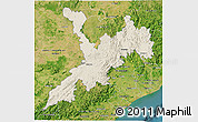 Shaded Relief 3D Map of Koraput, satellite outside