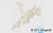 Shaded Relief 3D Map of Koraput, single color outside