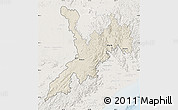 Shaded Relief Map of Koraput, lighten