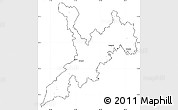 Blank Simple Map of Koraput, cropped outside