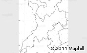 Blank Simple Map of Koraput, no labels