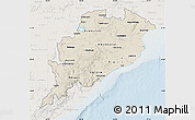 Shaded Relief Map of Orissa, lighten