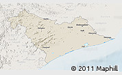 Shaded Relief 3D Map of Puri, lighten
