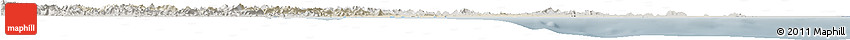 Shaded Relief Horizon Map of Puri, semi-desaturated