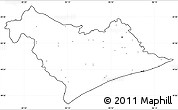 Blank Simple Map of Puri, cropped outside, no labels