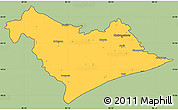 Savanna Style Simple Map of Puri, cropped outside