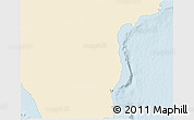 Classic Style 3D Map of Pondicherry, single color outside