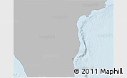 Gray 3D Map of Pondicherry, single color outside