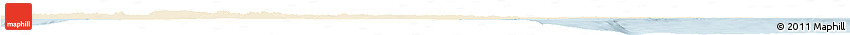 Classic Style Horizon Map of Pondicherry, single color outside