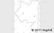 Blank Simple Map of Karaikal, cropped outside