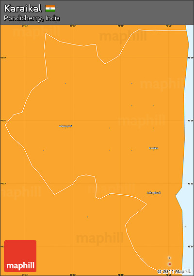 Political Simple Map of Karaikal