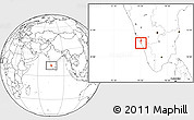 Blank Location Map of Mahe