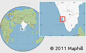 Savanna Style Location Map of Mahe, highlighted country