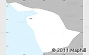 Gray Simple Map of Mahe