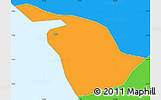 Political Simple Map of Mahe
