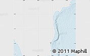 Silver Style Map of Pondicherry, single color outside