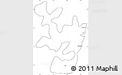 Blank Simple Map of Pondicherry, cropped outside