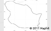Blank Simple Map of Yanam, cropped outside