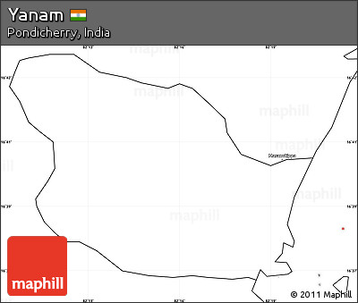 Blank Simple Map of Yanam