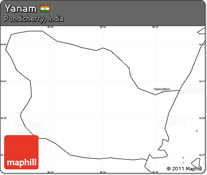 Blank Simple Map of Yanam