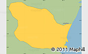 Savanna Style Simple Map of Yanam