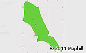 Political Simple Map of Hoshiarpur, cropped outside