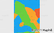 Political Simple Map of Hoshiarpur