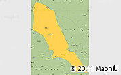 Savanna Style Simple Map of Hoshiarpur