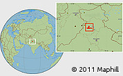 Savanna Style Location Map of Jalandhar