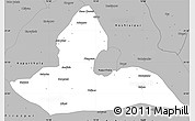 Gray Simple Map of Jalandhar