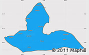 Political Simple Map of Jalandhar, cropped outside