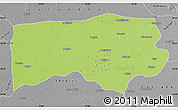 Physical Map of Ludhiana, desaturated