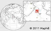 Blank Location Map of Sangrur