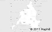 Silver Style Simple Map of Ajmer