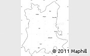 Blank Simple Map of Alwar, cropped outside