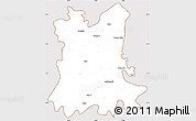Classic Style Simple Map of Alwar, cropped outside