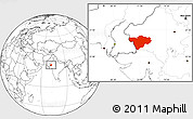 Blank Location Map of Barmer
